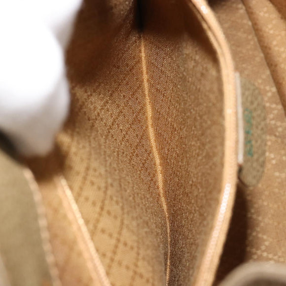 GUCCI Backpack Suede Khaki Gold 003 2058 0016 Auth 184537A