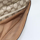 GUCCI GG Supreme Clutch Bag PVC Beige Gold Auth 184538-10