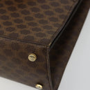 CELINE Macadam Canvas Shoulder Bag PVC Leather Brown Gold Auth 184541-15