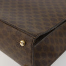CELINE Macadam Canvas Shoulder Bag PVC Leather Brown Gold Auth 184541-17