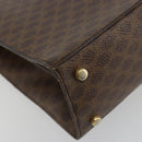 CELINE Macadam Canvas Shoulder Bag PVC Leather Brown Gold Auth 184541-18