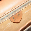 CELINE Macadam Canvas Shoulder Bag PVC Leather Brown Gold Auth 184541-20