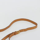 CELINE Macadam Canvas Shoulder Bag PVC Leather Brown Gold Auth 184541-14