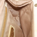 Miu Miu Hand Bag Leather 2way Ivory Gold Auth 184544A-23