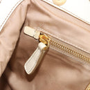 Miu Miu Hand Bag Leather 2way Ivory Gold Auth 184544A-25