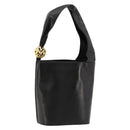Salvatore Ferragamo Shoulder Bag Leather Black Gold Auth 184545-1