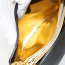 Salvatore Ferragamo Shoulder Bag Leather Black Gold Auth 184545-18