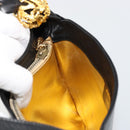 Salvatore Ferragamo Shoulder Bag Leather Black Gold Auth 184545-20
