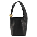 Salvatore Ferragamo Shoulder Bag Leather Black Gold Auth 184545-13