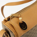 GUCCI Micro GG Supreme Web Sherry Line Shoulder Bag PVC Beige Gold Auth 184546-16
