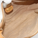 GUCCI Micro GG Supreme Web Sherry Line Shoulder Bag PVC Beige Gold Auth 184546-18