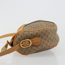 GUCCI Micro GG Supreme Web Sherry Line Shoulder Bag PVC Beige Gold Auth 184546-5