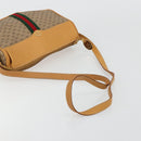 GUCCI Micro GG Supreme Web Sherry Line Shoulder Bag PVC Beige Gold Auth 184546-7