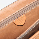 CELINE Macadam Canvas Shoulder Bag PVC Leather Brown Gold Auth 184552A-12