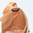 CELINE Macadam Canvas Shoulder Bag PVC Leather Brown Gold Auth 184552A-19