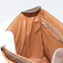 CELINE Macadam Canvas Shoulder Bag PVC Leather Brown Gold Auth 184552A-20