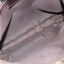 FENDI Zucca Canvas Mamma Baguette Shoulder Bag Black Brown Auth 184554A-11