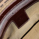 FENDI Zucca Canvas Mamma Baguette Shoulder Bag Black Brown Auth 184555SAM-17