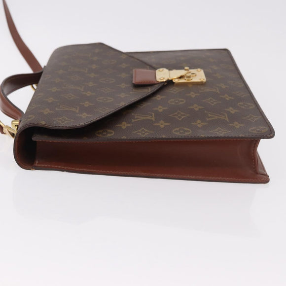 LOUIS VUITTON Monogram Porte Documents Bandouliere Bag M53338 LV Auth 184557
