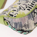 PRADA Shoulder Bag Nylon Green Silver Auth 184559V-17