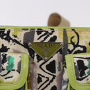 PRADA Shoulder Bag Nylon Green Silver Auth 184559V-19