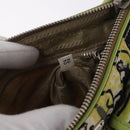 PRADA Shoulder Bag Nylon Green Silver Auth 184559V-10