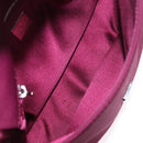 FENDI Mamma Baguette Shoulder Bag Cotton Jersey Bordeaux Silver Auth 184562-19
