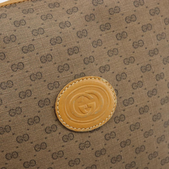 GUCCI Micro GG Supreme Shoulder Bag PVC Beige Gold 007 115 4916 Auth 184563
