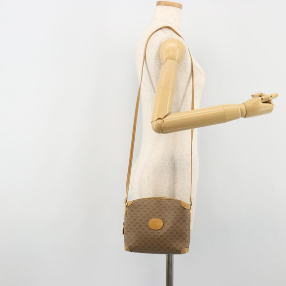 GUCCI Micro GG Supreme Shoulder Bag PVC Beige Gold 007 115 4916 Auth 184563