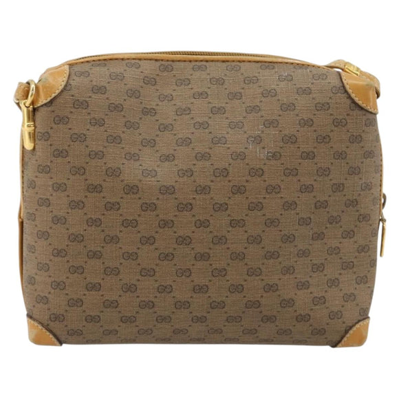 GUCCI Micro GG Supreme Shoulder Bag PVC Beige Gold 007 115 4916 Auth 184563