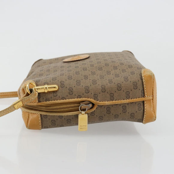 GUCCI Micro GG Supreme Shoulder Bag PVC Beige Gold 007 115 4916 Auth 184563