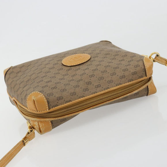 GUCCI Micro GG Supreme Shoulder Bag PVC Beige Gold 007 115 4916 Auth 184563