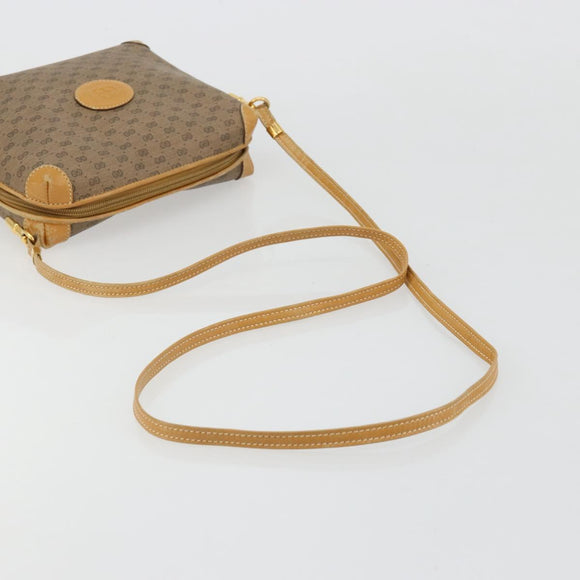 GUCCI Micro GG Supreme Shoulder Bag PVC Beige Gold 007 115 4916 Auth 184563