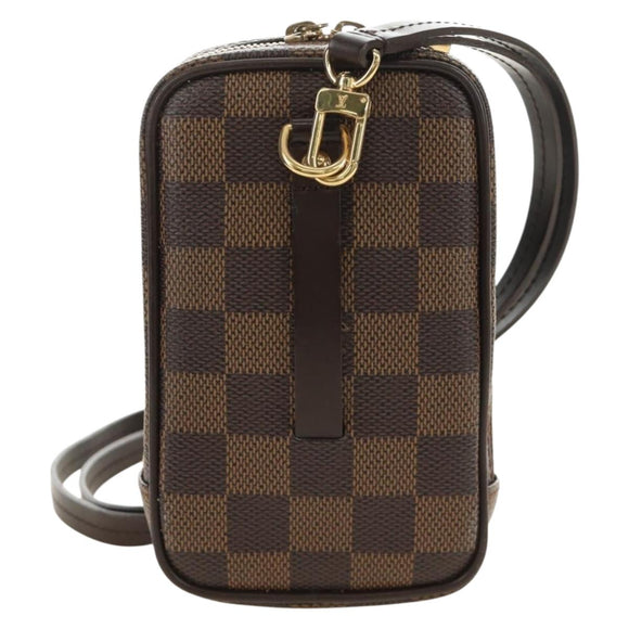 LOUIS VUITTON Damier Ebene Etui Okapi GM Pouch N61737 LV Auth 184569V