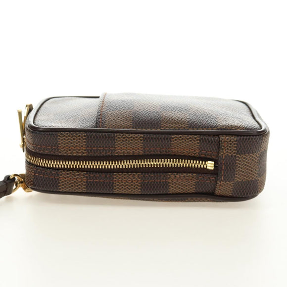 LOUIS VUITTON Damier Ebene Etui Okapi GM Pouch N61737 LV Auth 184569V