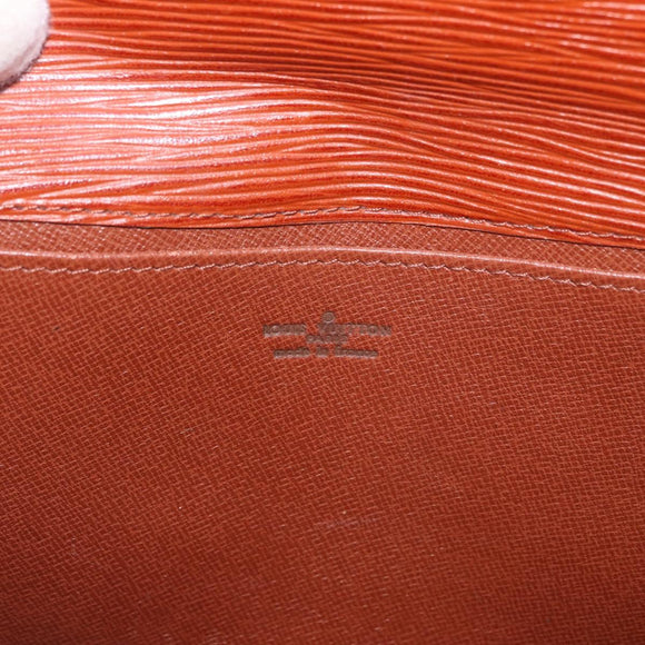 LOUIS VUITTON Epi Art Deco Clutch Bag Brown M52633 LV Auth 184570