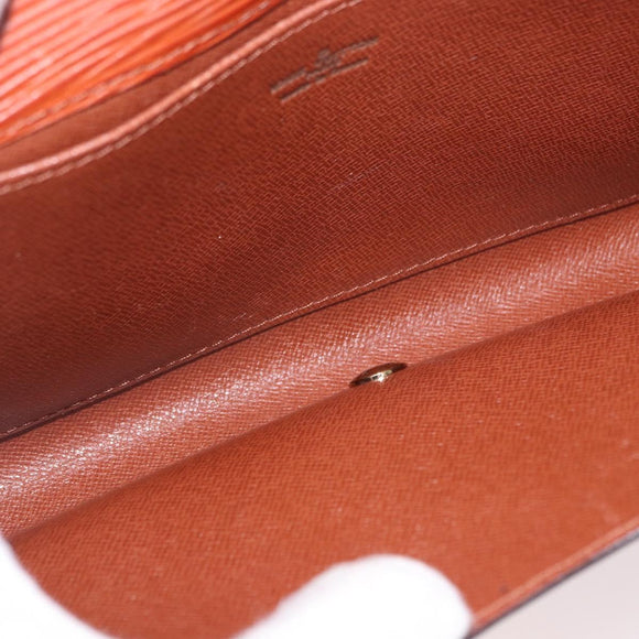 LOUIS VUITTON Epi Art Deco Clutch Bag Brown M52633 LV Auth 184570