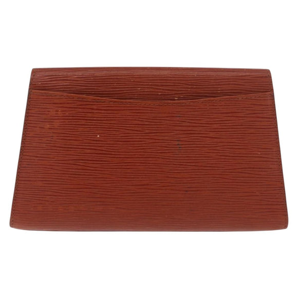 LOUIS VUITTON Epi Art Deco Clutch Bag Brown M52633 LV Auth 184570