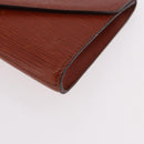 LOUIS VUITTON Epi Art Deco Clutch Bag Brown M52633 LV Auth 184570-9