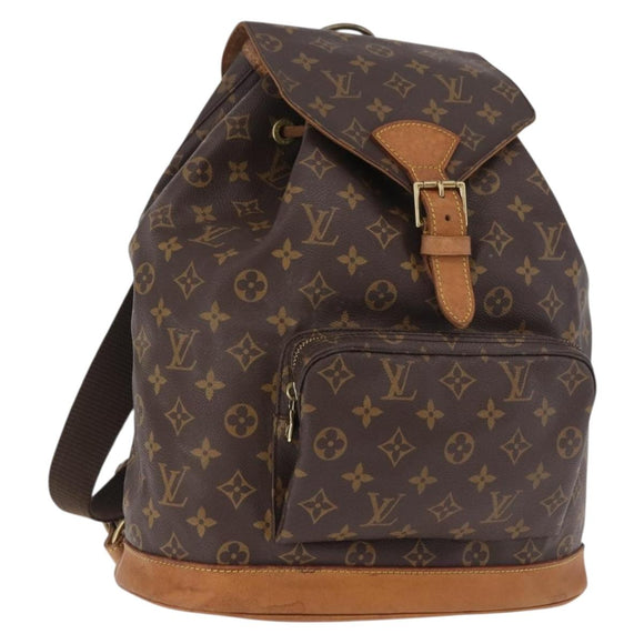 LOUIS VUITTON Monogram Montsouris GM Backpack M51135 LV Auth 184571
