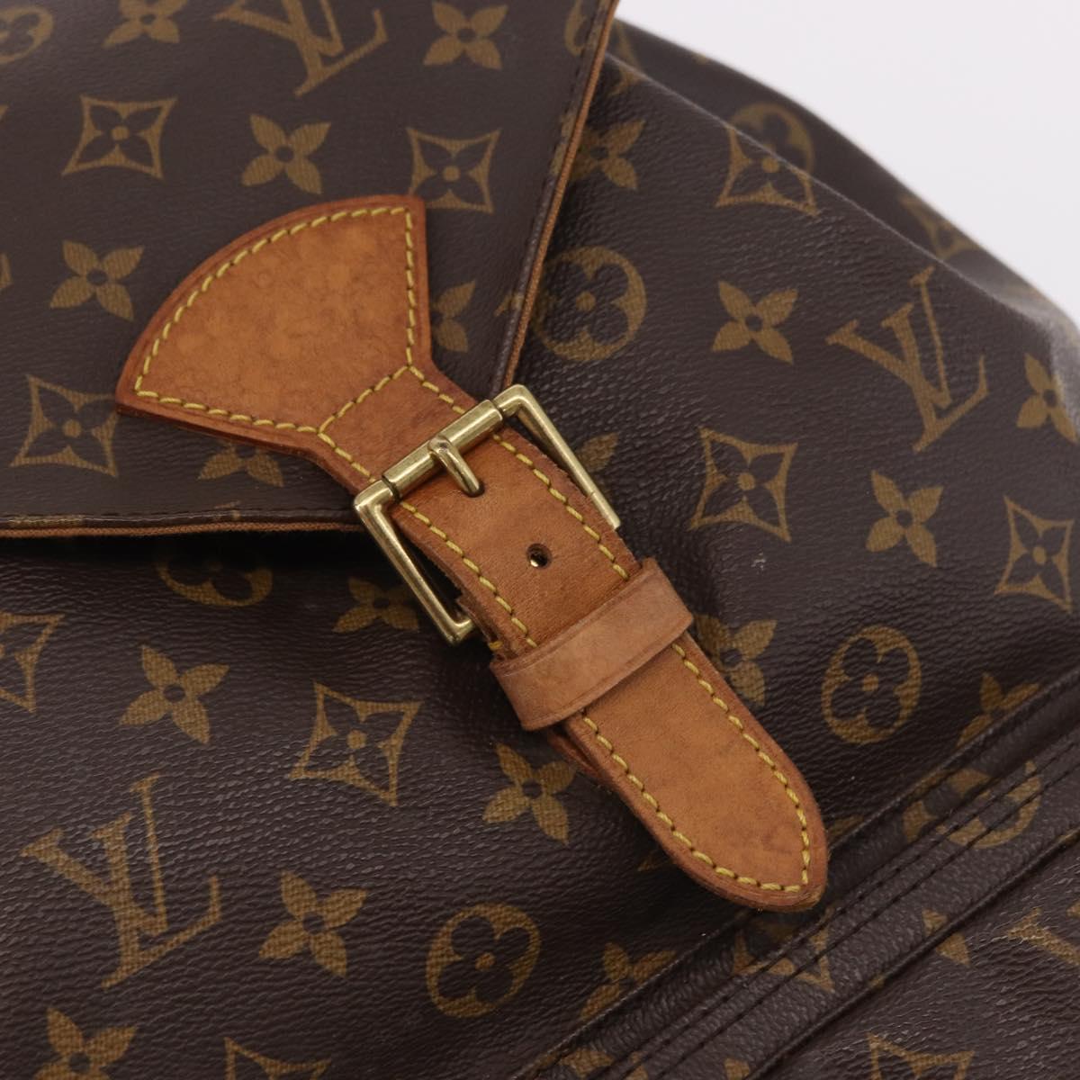 LOUIS VUITTON Monogram Montsouris GM Backpack M51135 LV Auth 184571