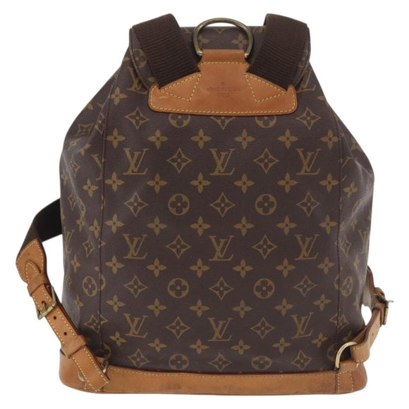 LOUIS VUITTON Monogram Montsouris GM Backpack M51135 LV Auth 184571