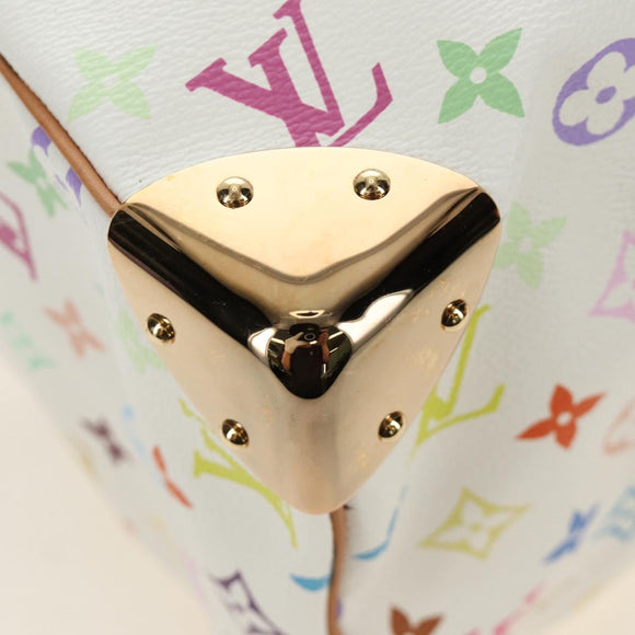 LOUIS VUITTON Monogram Multicolor Speedy 30 Bag White Bron M92643 Auth 184572SAM