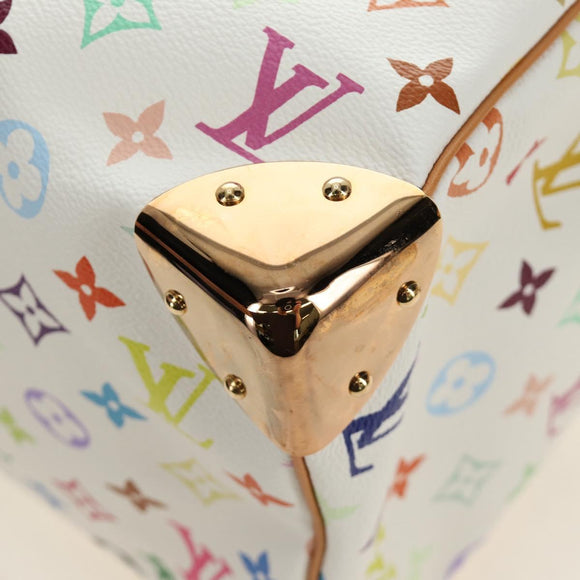 LOUIS VUITTON Monogram Multicolor Speedy 30 Bag White Bron M92643 Auth 184572SAM