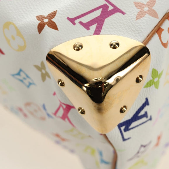 LOUIS VUITTON Monogram Multicolor Speedy 30 Bag White Bron M92643 Auth 184572SAM