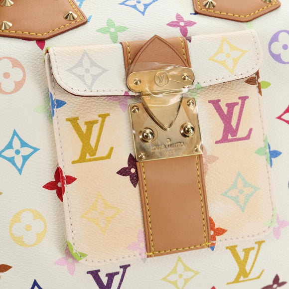 LOUIS VUITTON Monogram Multicolor Speedy 30 Bag White Bron M92643 Auth 184572SAM
