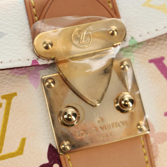LOUIS VUITTON Monogram Multicolor Speedy 30 Bag White Bron M92643 Auth 184572SAM