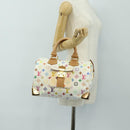 LOUIS VUITTON Monogram Multicolor Speedy 30 Bag White Bron M92643 Auth 184572SAM-29