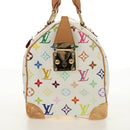 LOUIS VUITTON Monogram Multicolor Speedy 30 Bag White Bron M92643 Auth 184572SAM-3
