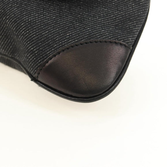 GUCCI Jackie Schoudertas Denim Zwart Zilver 90667 Auth 184577SAM